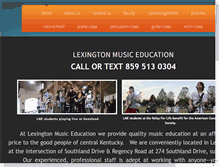 Tablet Screenshot of lexingtonmusiceducation.com